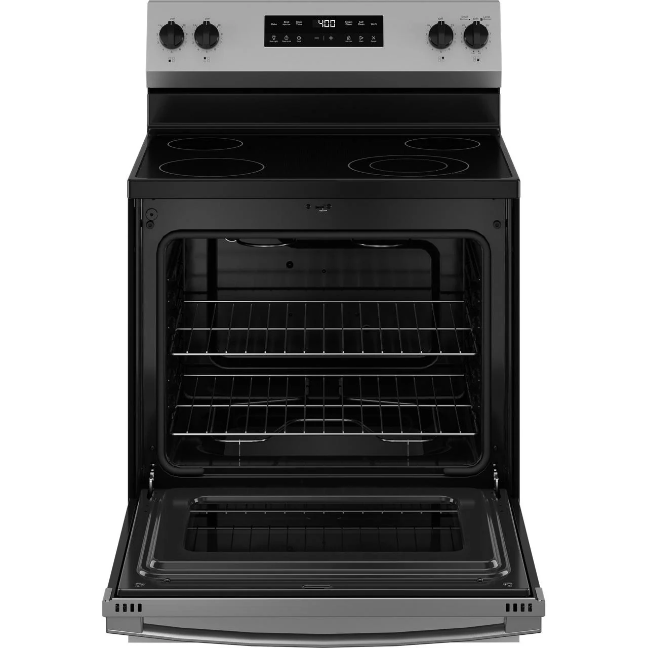 GE 30-inch Freestanding Electric Range with SmartHQ™ GRF400PVSS - Image 3
