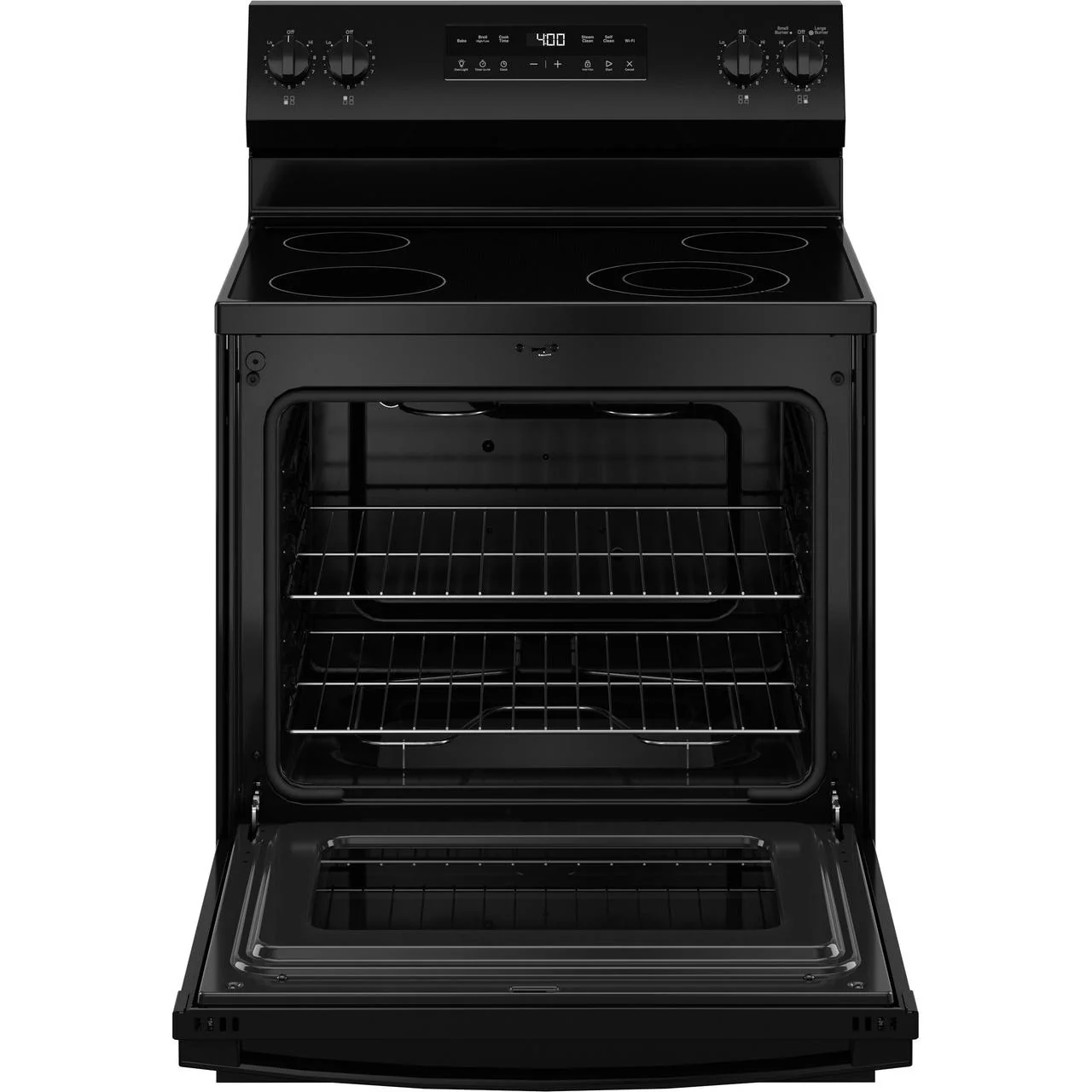 GE 30-inch Freestanding Electric Range with SmartHQ™ GRF400PVBB - Image 3