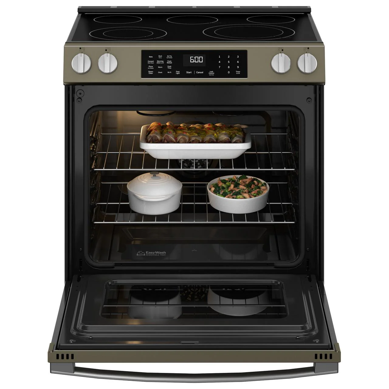GE 30-inch Slide-in Electric Range with Convection Technology GRS600AVES - Image 2