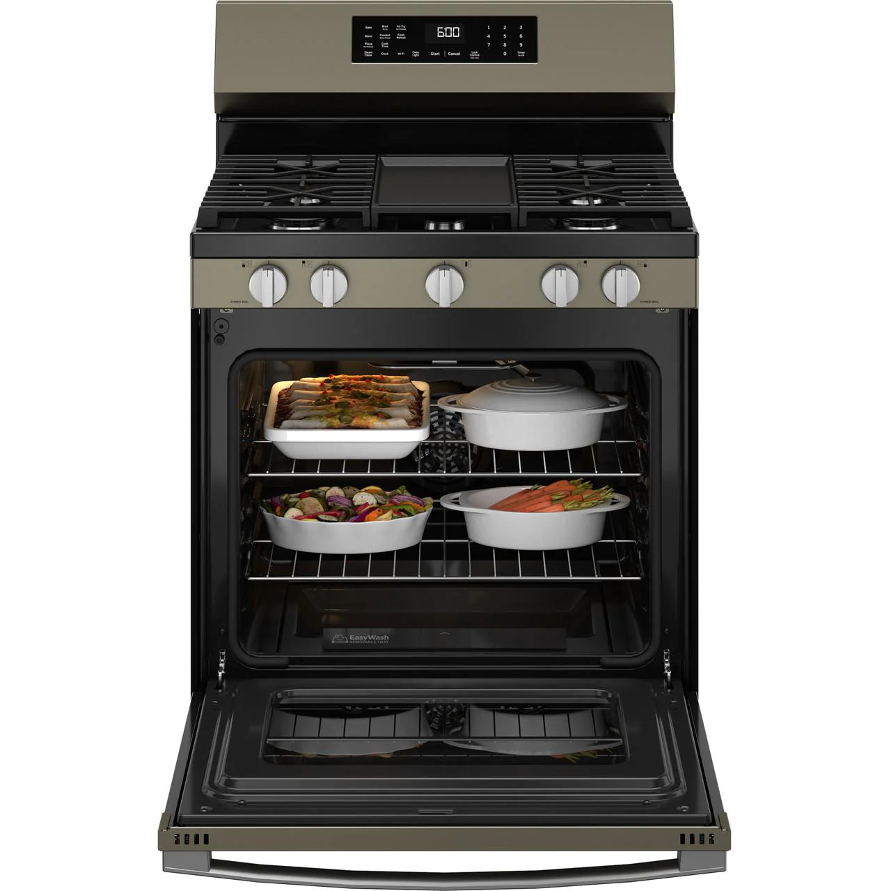 GE 30-inch Freestanding Gas Range with Convection Technology GGF600AVES - Image 2