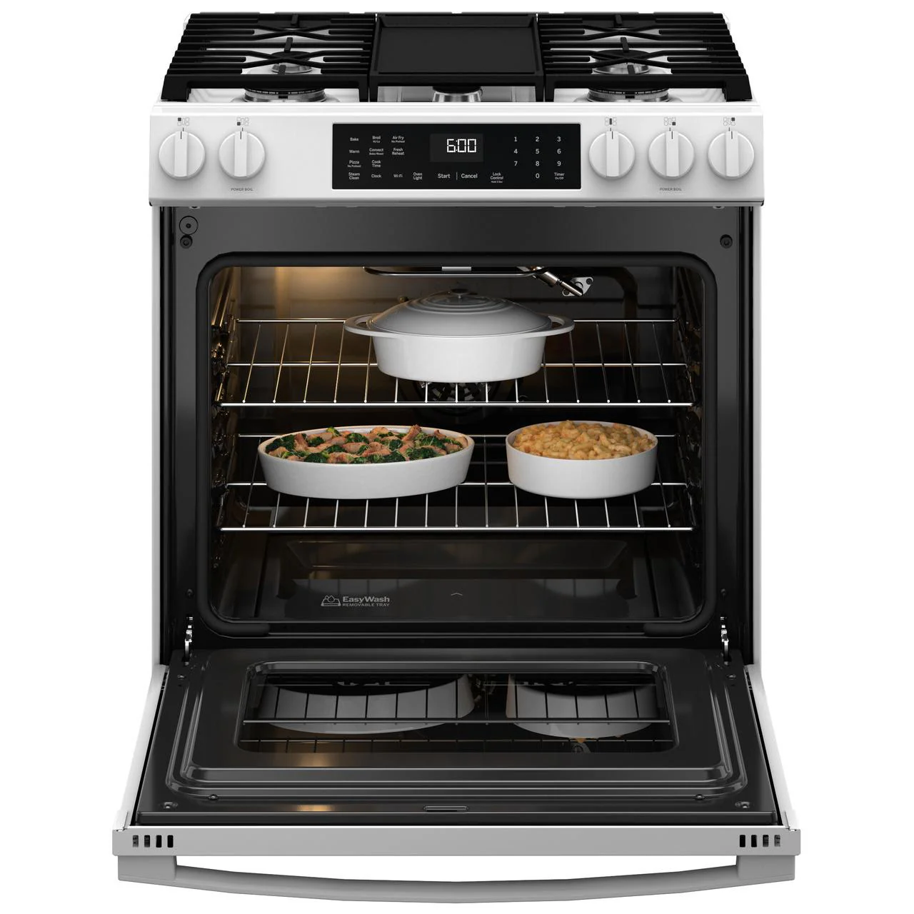 GE 30-inch Slide-in Gas Range with WiFi GGS600AVWW - Image 2