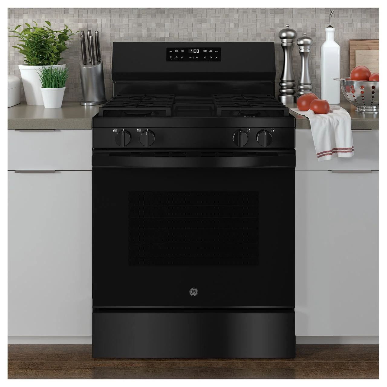 GE 30-inch Freestanding Gas Range with SmartHQ™ GGF400PVBB - Image 3