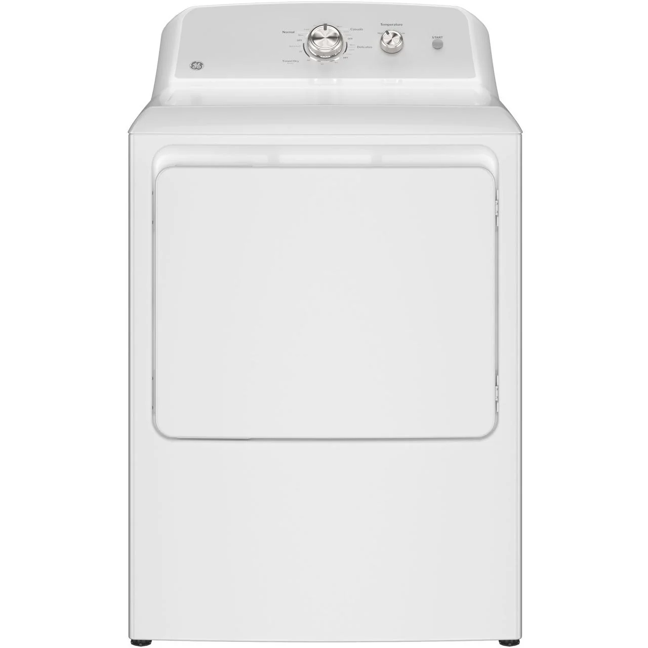 GE 6.2 cu. ft. Electric Dryer with Reversible Door GTX38EASWWS