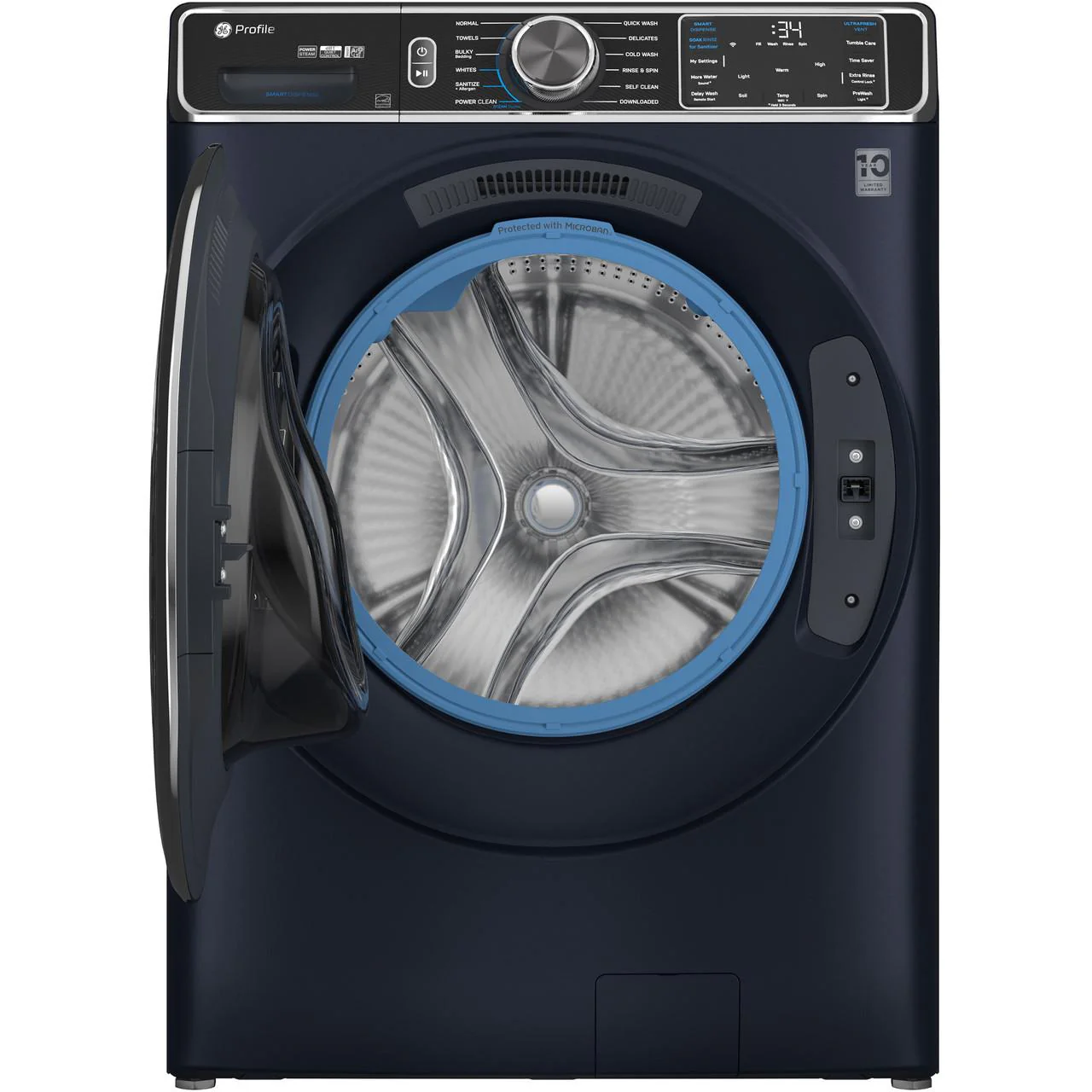 GE Profile 5.3 cu. ft. Front Loading Washer with Microban® Antimicrobial Technology PFW870SPVRS - Image 2