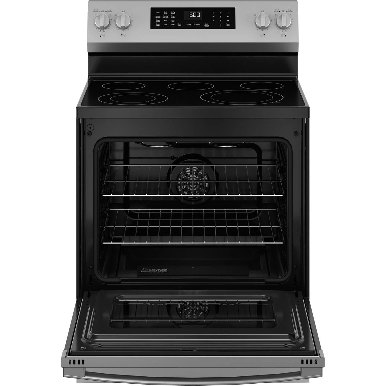 GE 30-inch Freestanding Electric Range with Convection Technology GRF600AVSS - Image 3