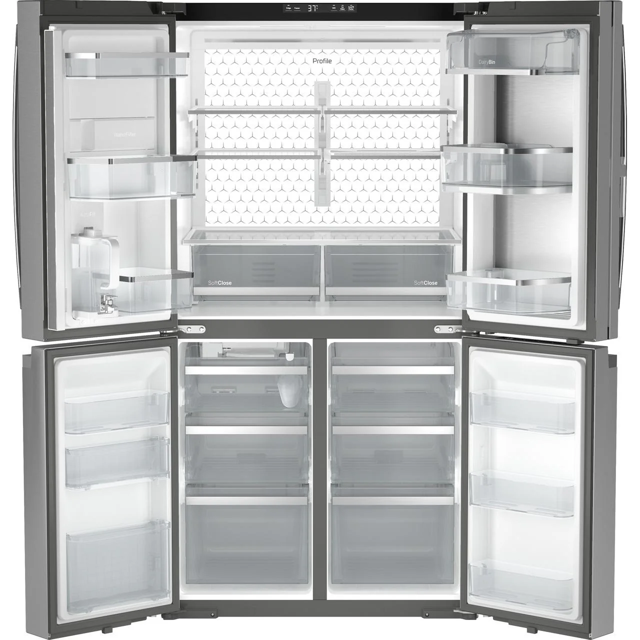GE Profile 36-inch, 28.4 cu. ft. French 4-Door Refrigerator with Built-In WiFi PAD28BYTFS - Image 3