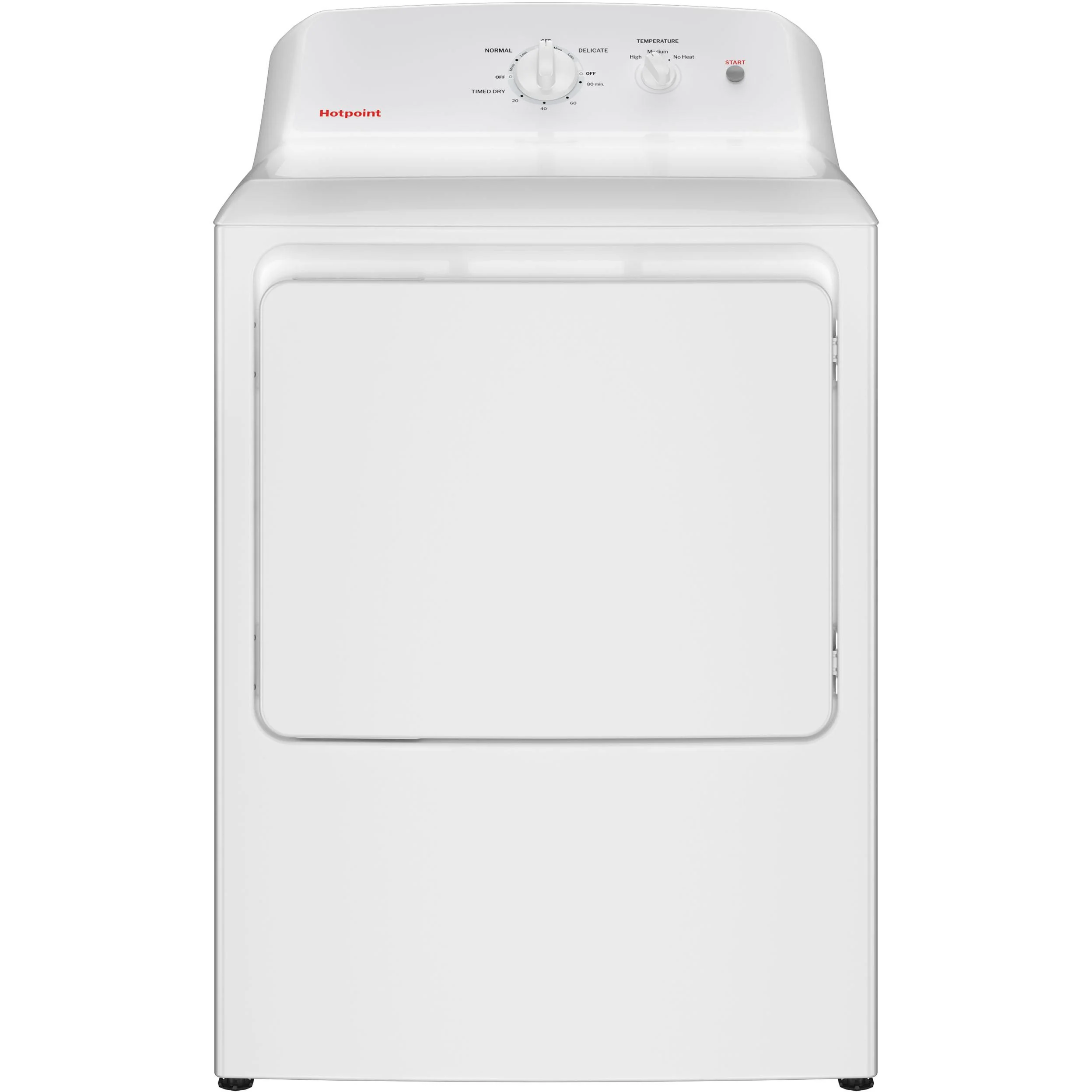 Hotpoint 6.2 cu. ft. Gas Dryer with Reversible Door HTX26GASWWW - Image 1