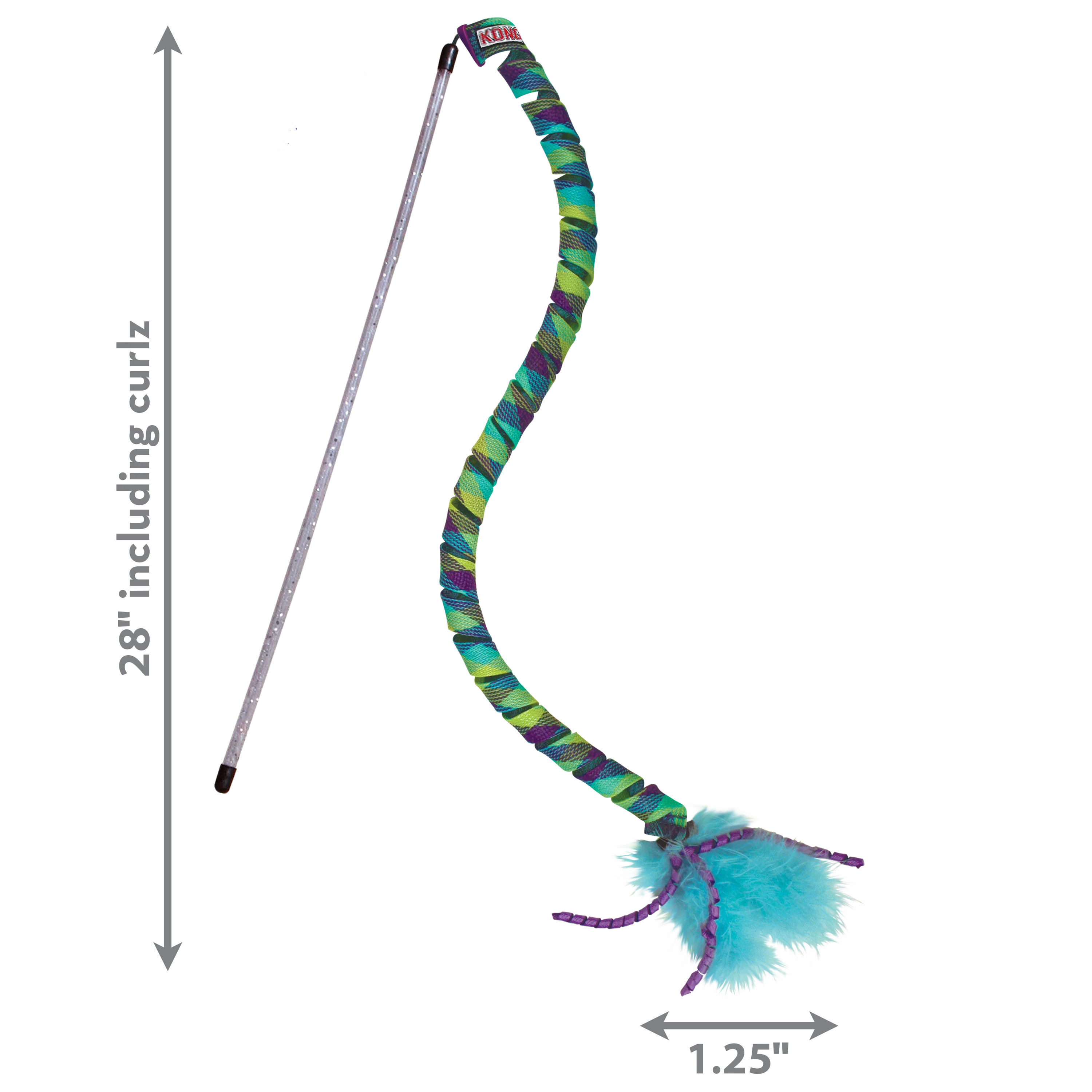 Kong Cat Toy Teaser Curlz Assorted - Image 1