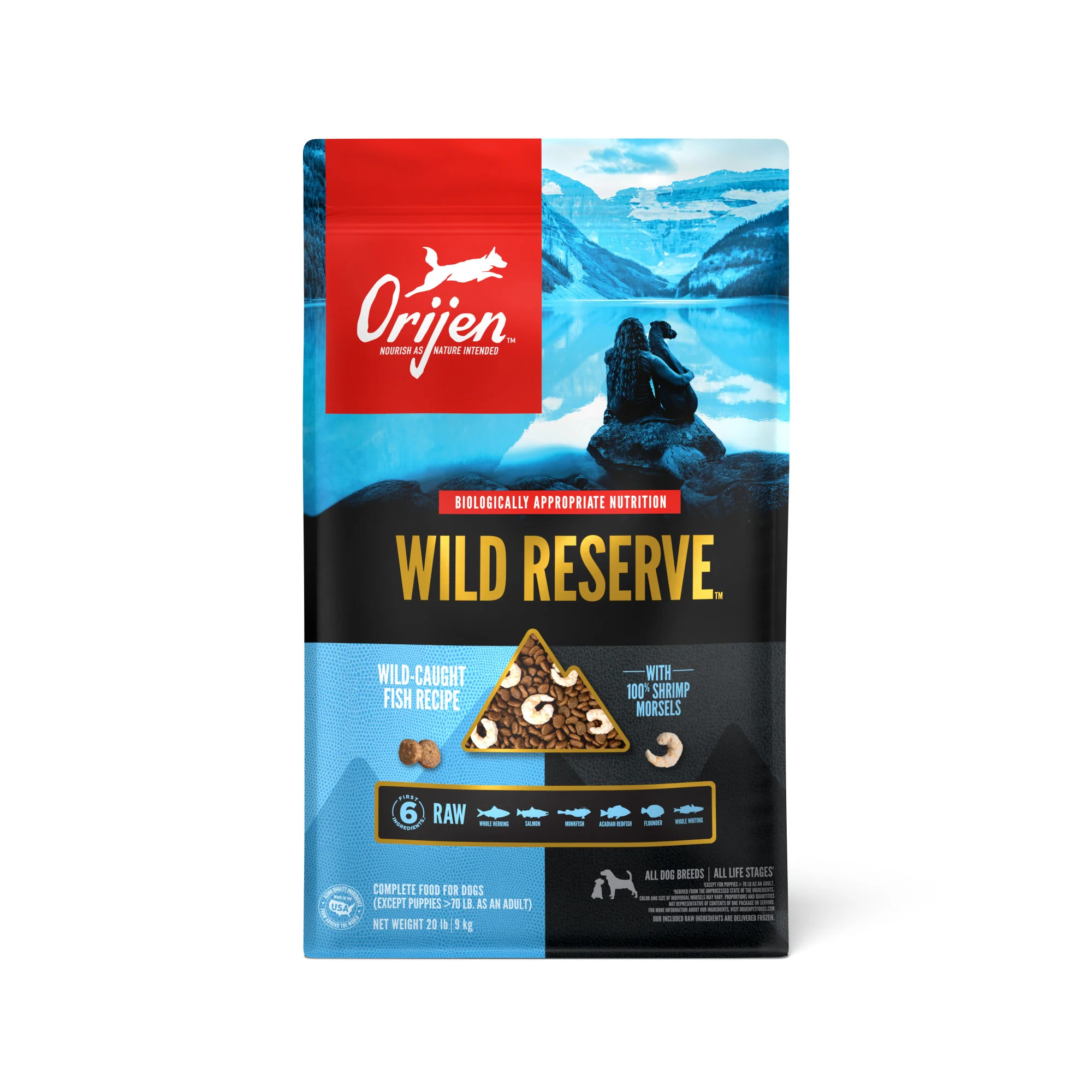 Orijen Dry Dog Food Wild Reserve Wild-Caught Fish Recipe 20lb - Image 1