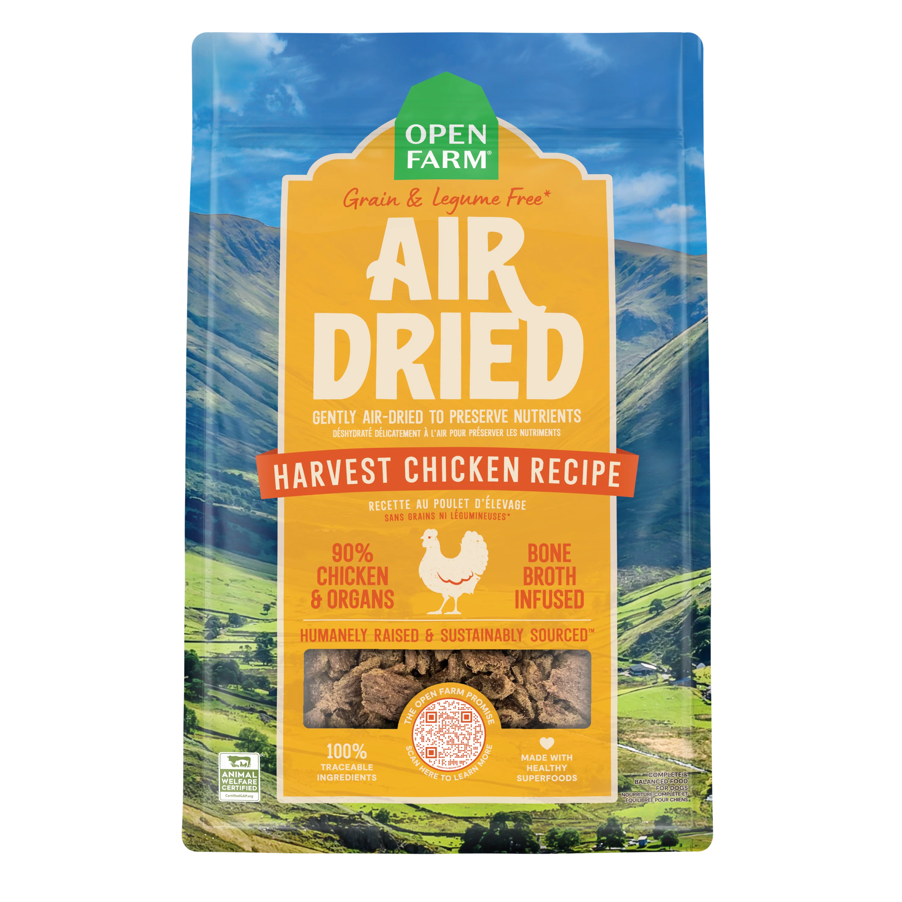 Open Farm Air Dried Harvest Chicken Recipe For Dogs 16oz Bag