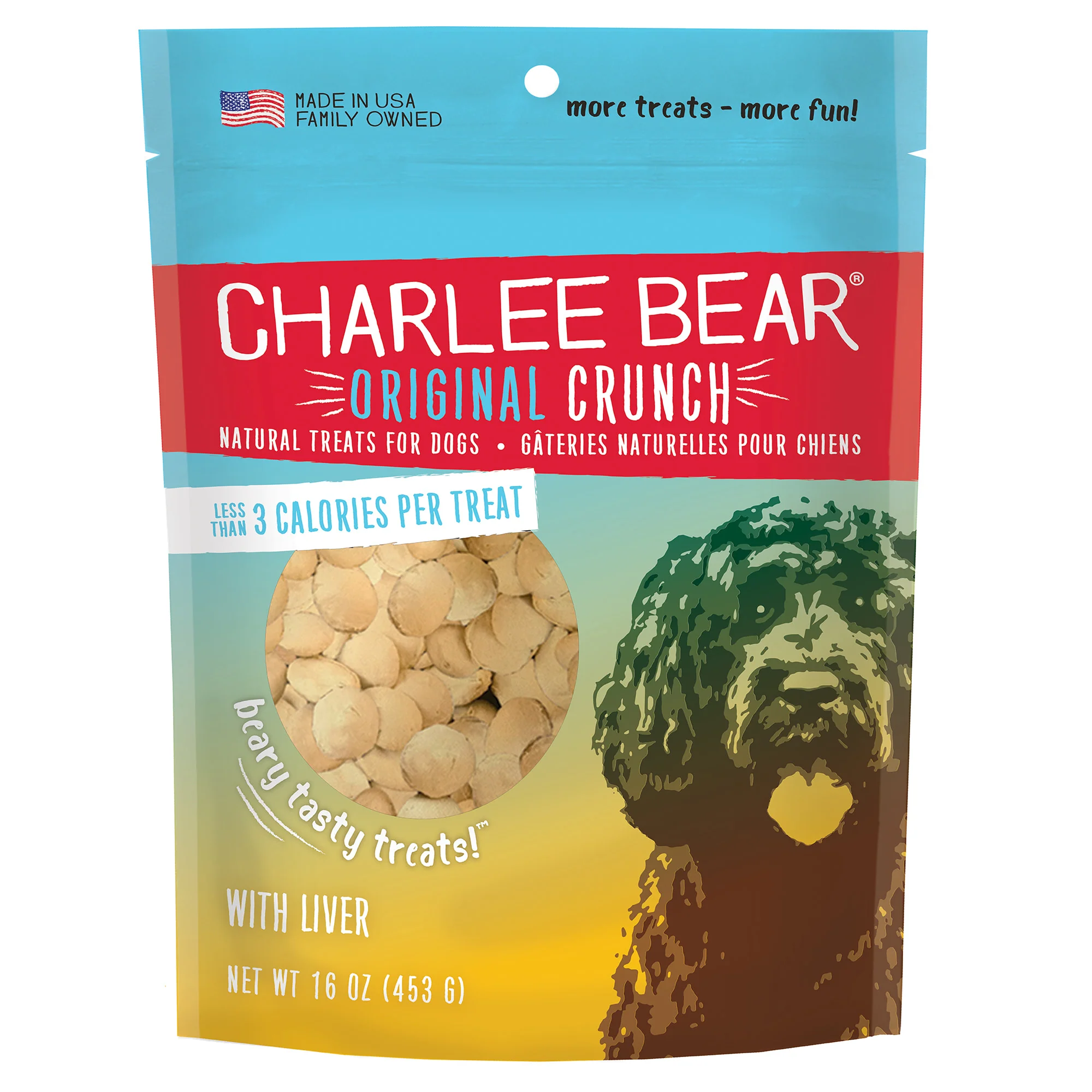 Charlee Bear Liver Dog Treats 16oz - Image 1