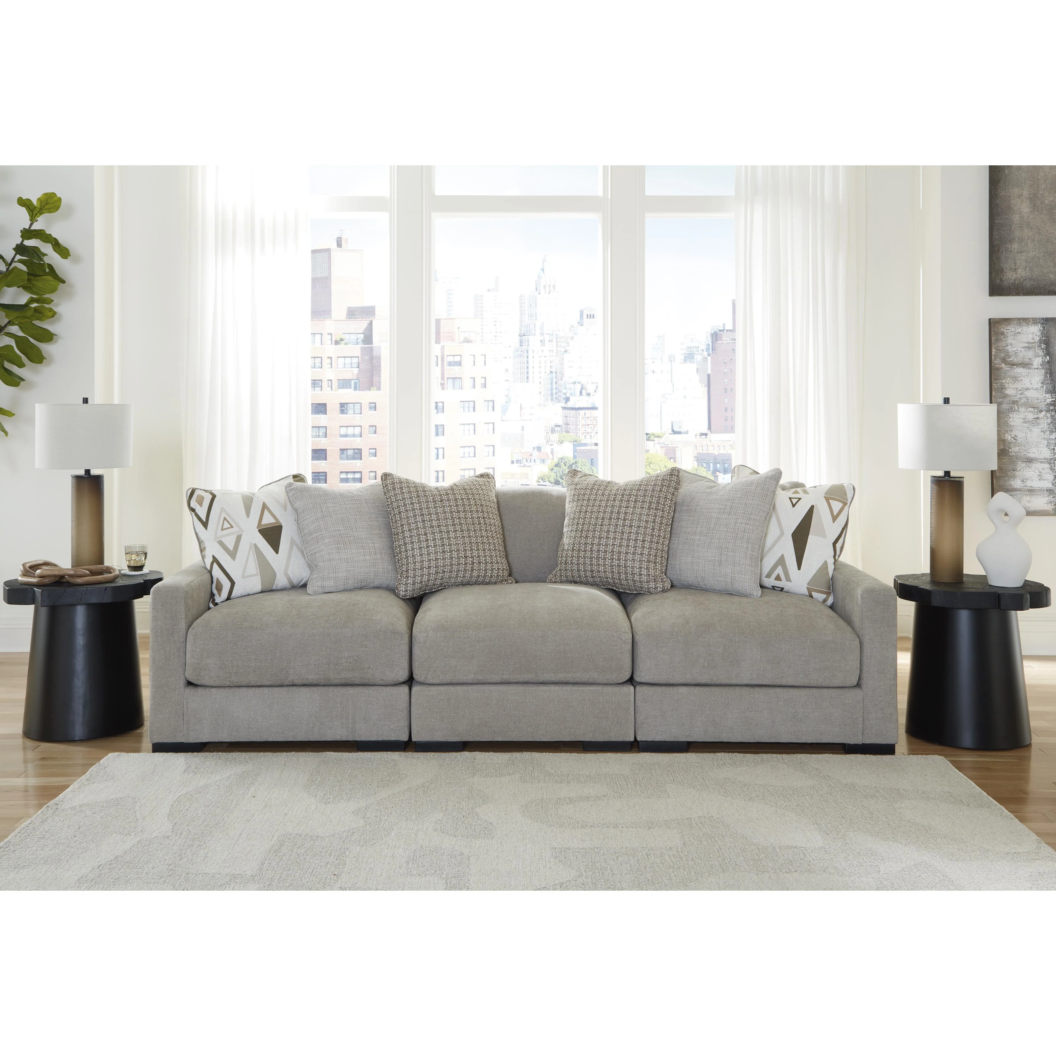 Benchcraft Aslan Court 20305S2 3 pc Sofa Sectional - Image 2