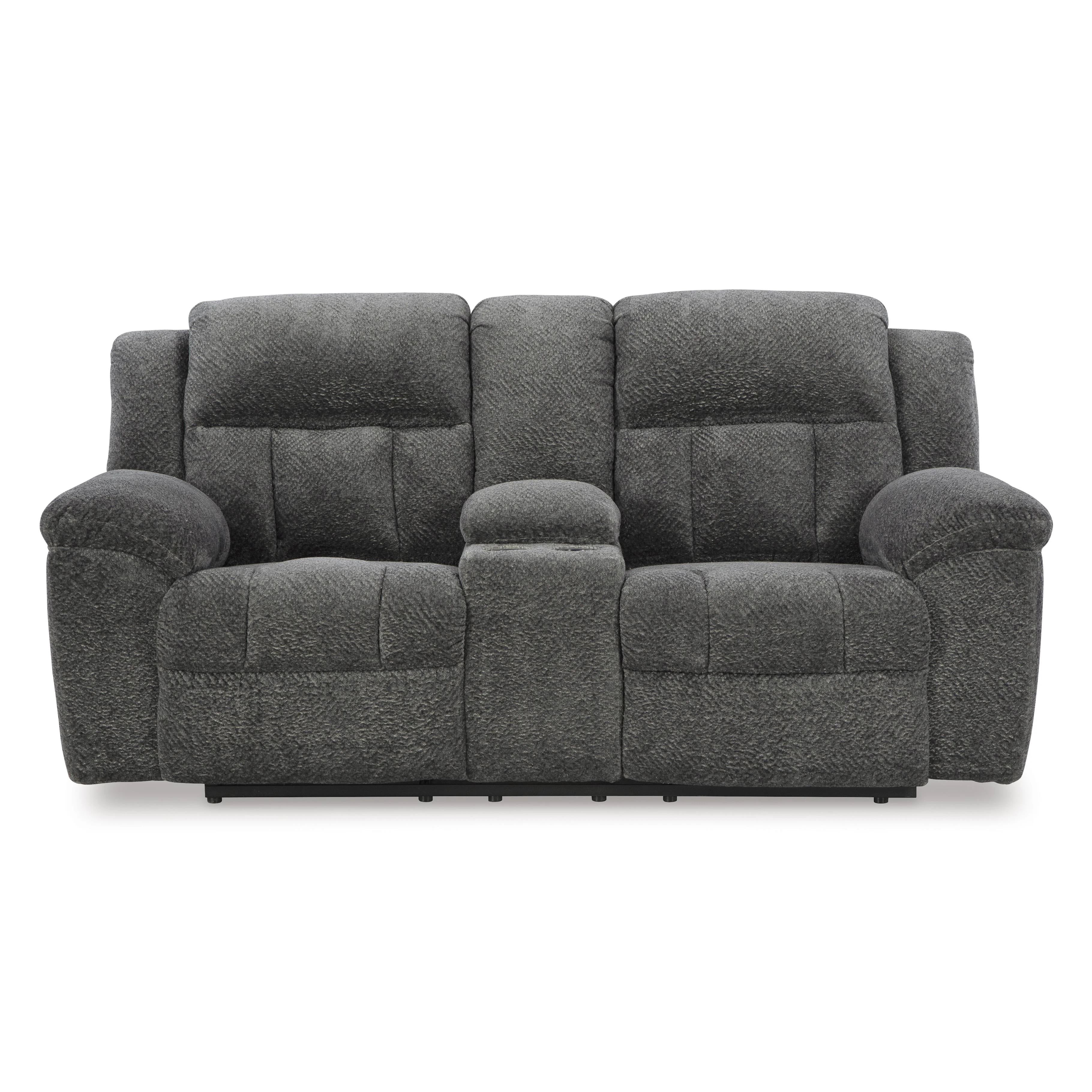Signature Design by Ashley Frohn 3740694 Double Reclining Loveseat with Console - Image 3