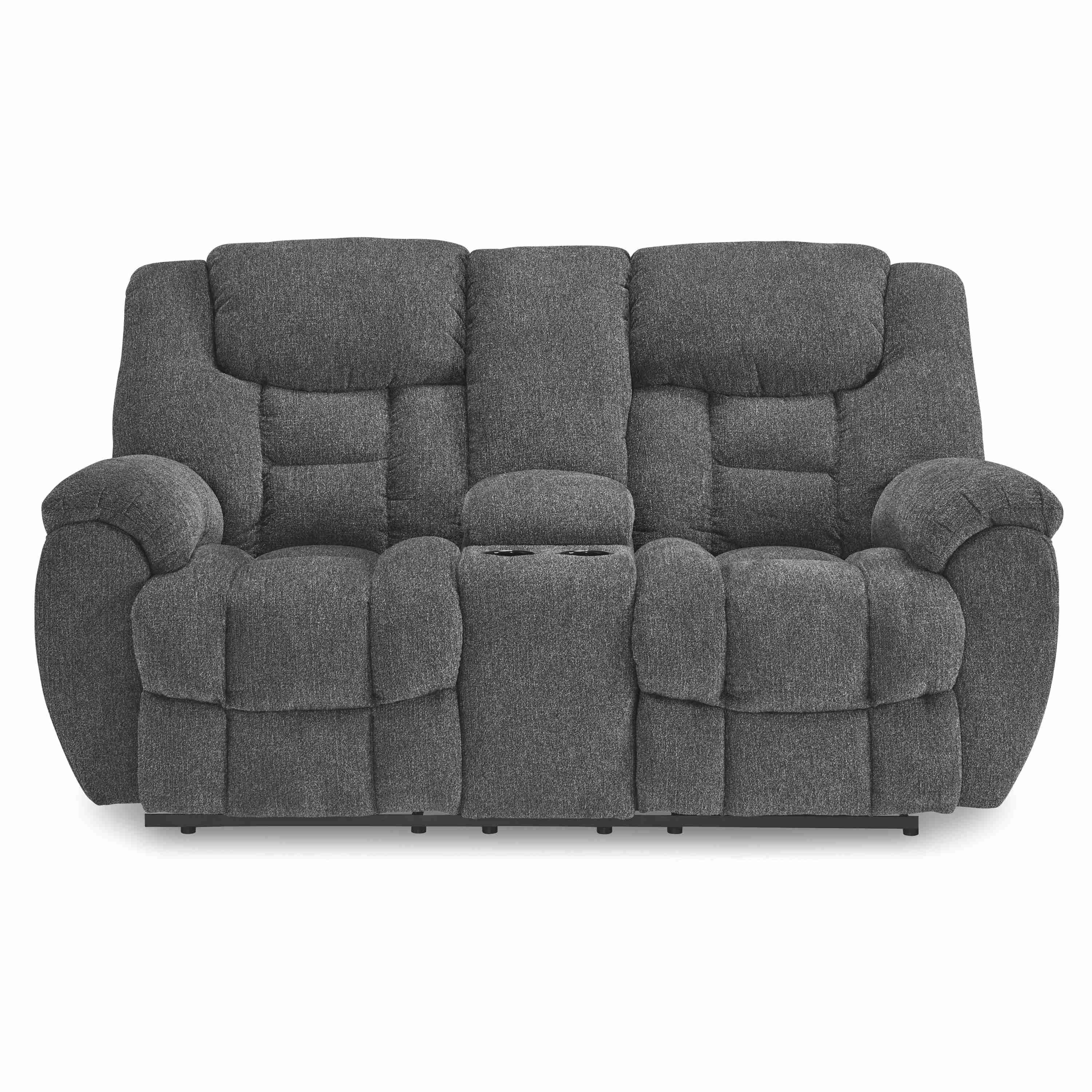 Signature Design by Ashley Foreside 3810494 Double Reclining Loveseat with Console - Image 3