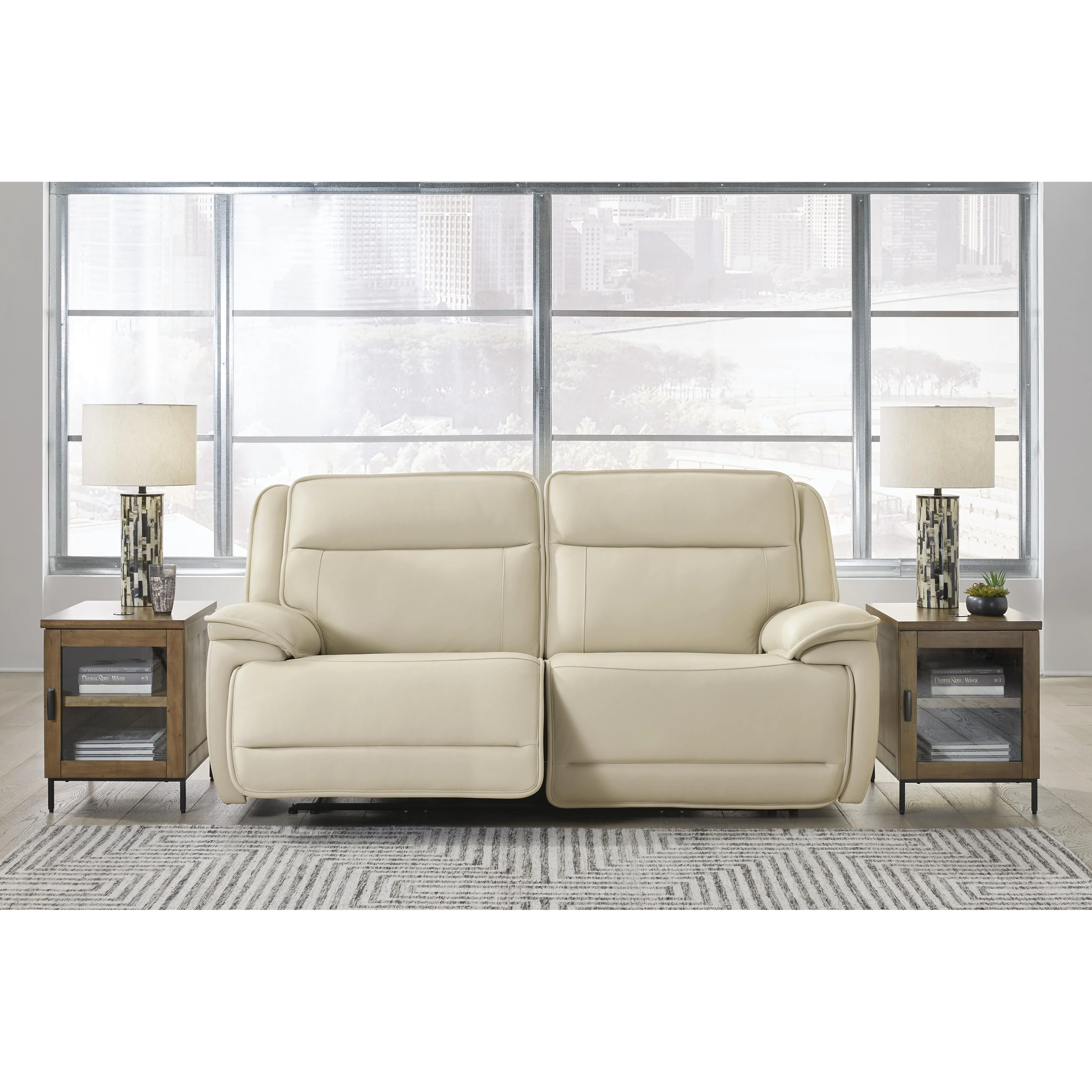 Signature Design by Ashley Double Deal U13001S3 2 pc Power Reclining Loveseat Sectional - Image 2