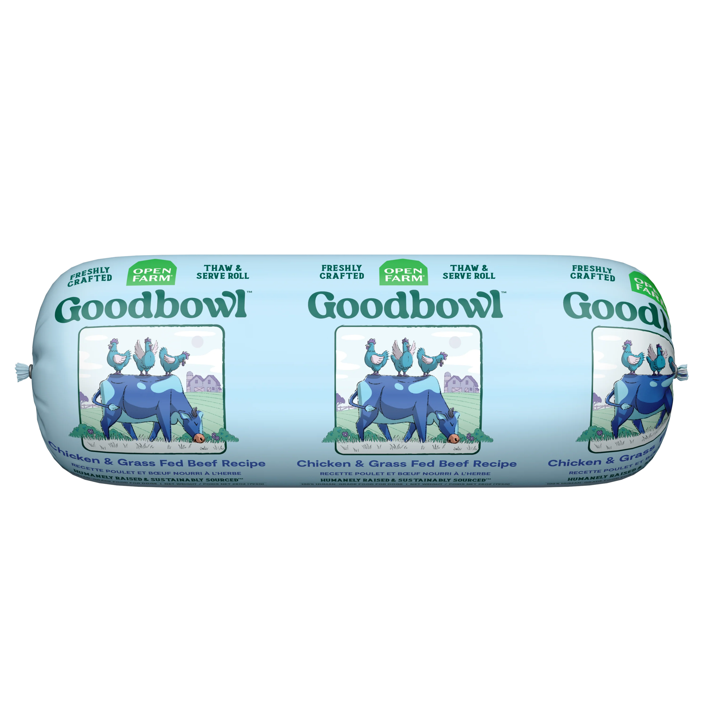Open Farm Goodbowl Freshly Crafted Harvest Chicken Recipe Roll 28oz Roll
