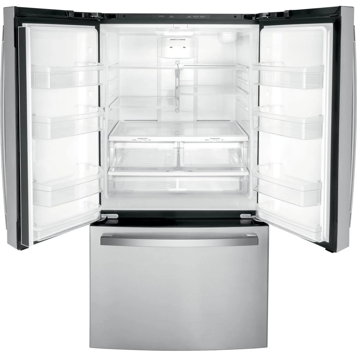 GE 36-inch, 21.9 cu.ft. Counter-Depth French 3-Door Refrigerator with Interior Ice Maker GWE22JYMFS - Image 2