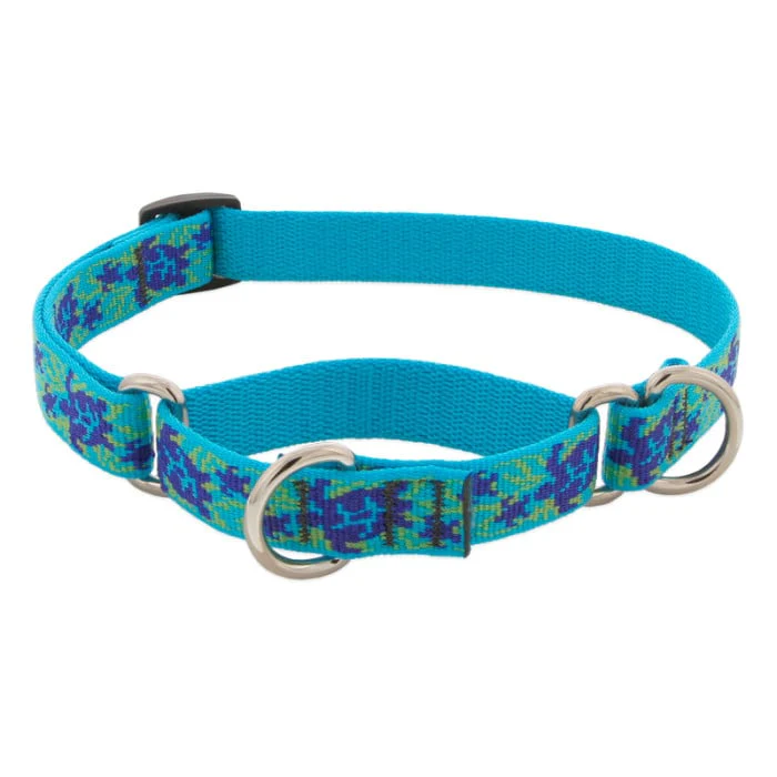 Lupine Pet Dog 3/4 In Wide 10-14 In Martingale Collar Original Designs Turtle Reef - Image 1