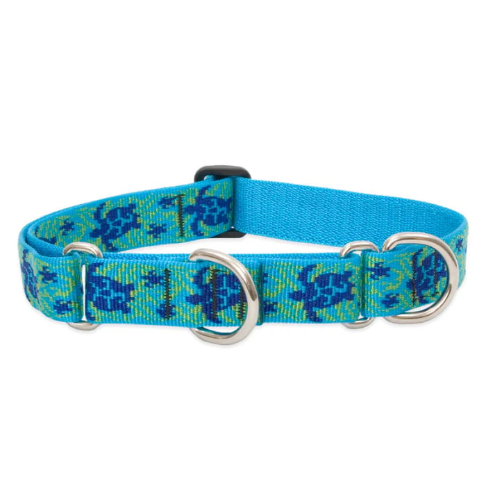 Lupine Pet Dog 1 In Wide 15-22 In Martingale Collar Original Deisgns Turtle Reef - Image 1