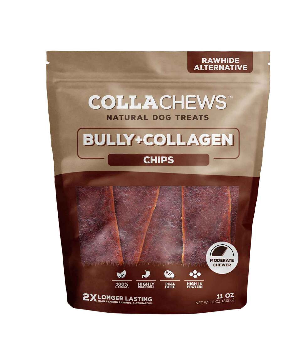 Collachews Dog Treats 11oz 5in Bully Chips - Image 1