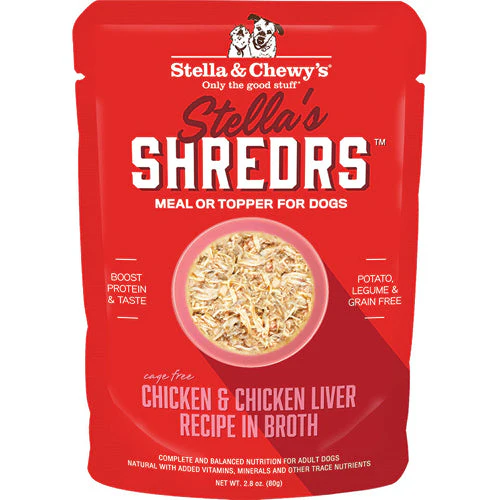 Stella and Chewys Dog Shredrs Chicken and Liver 2.8Oz - Image 1