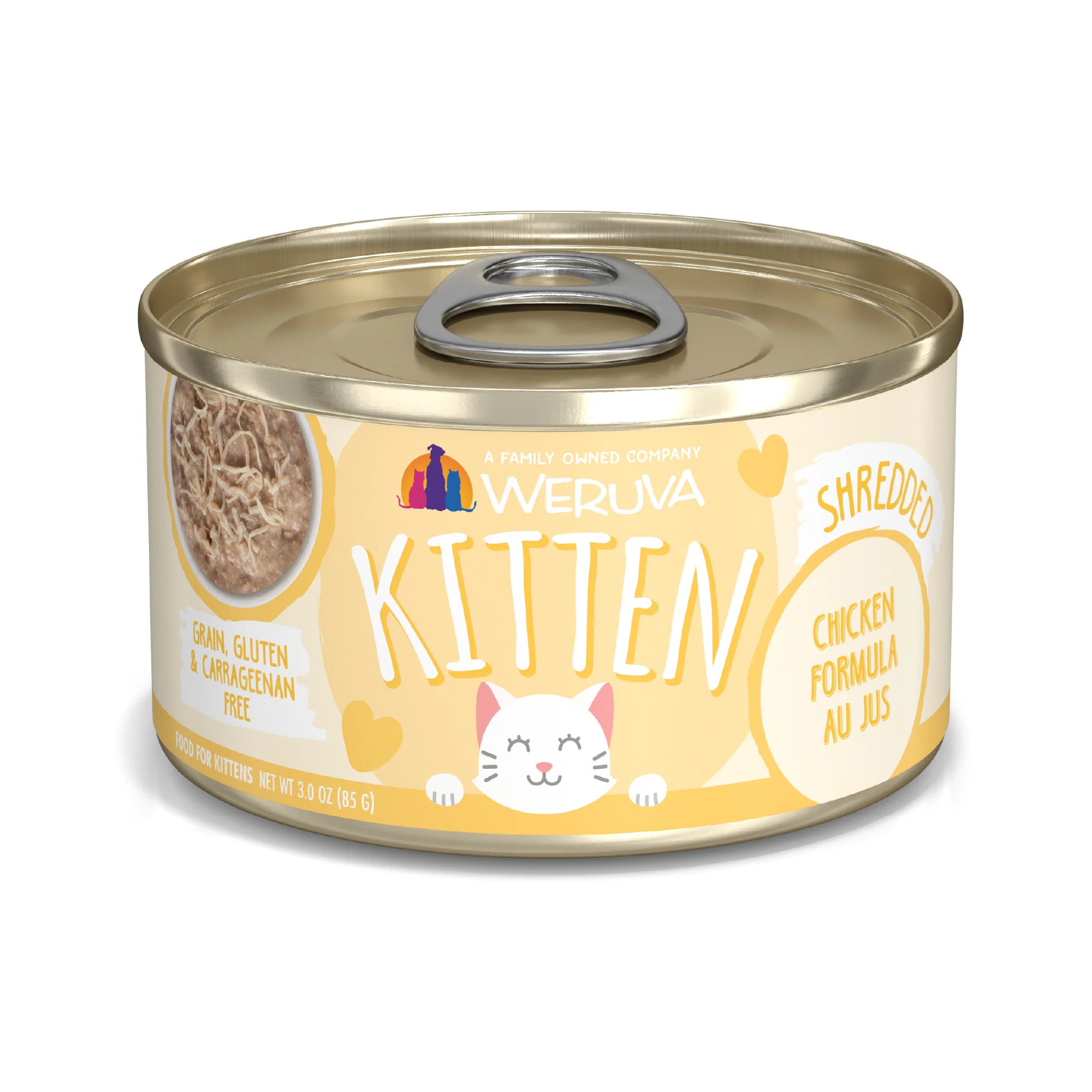 Weruva Classic Kitten 3oz Canned Cat food Chicken AuJus - Image 1