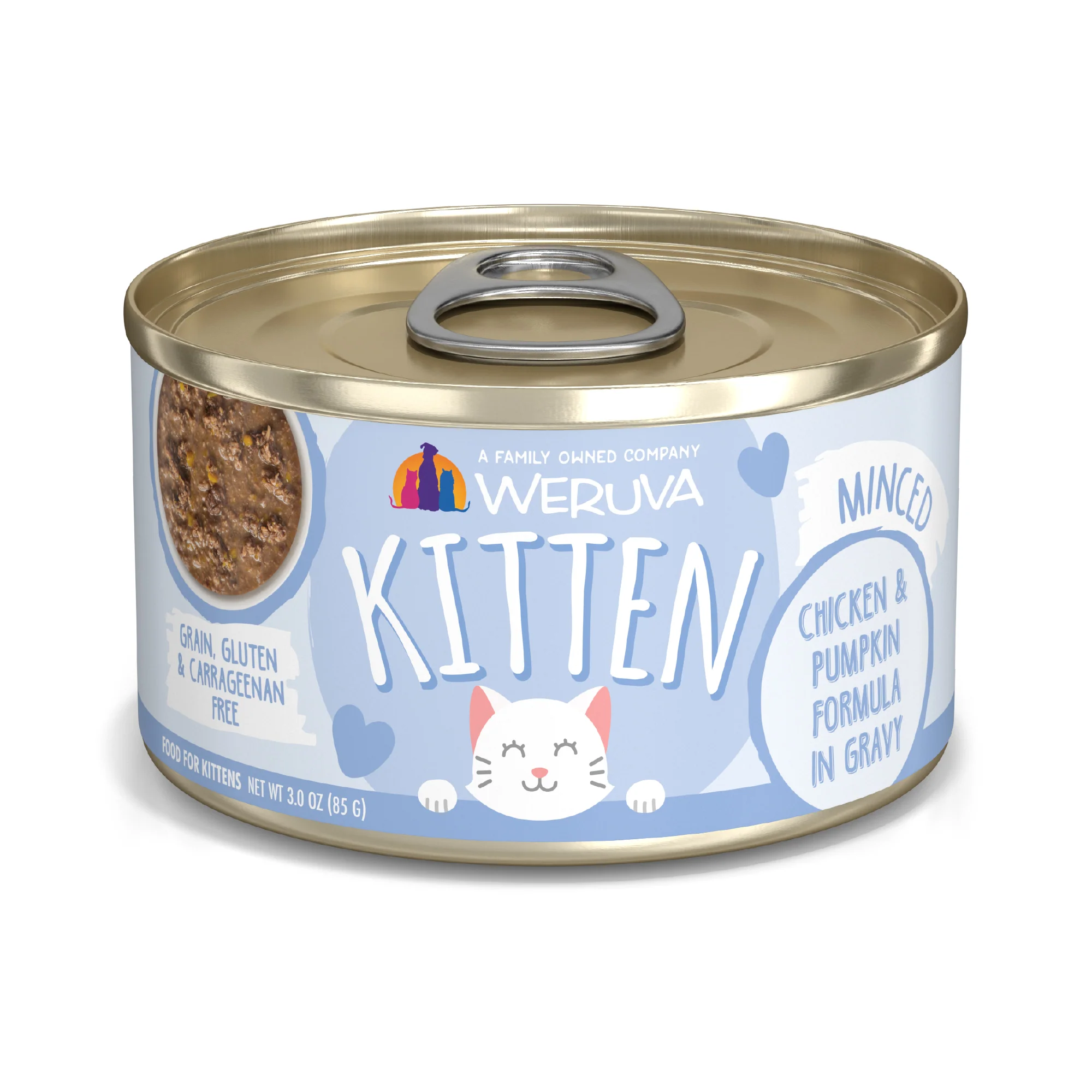 Weruva Classic Kitten 3oz Canned Cat food Chicken and Pumpkin - Image 1
