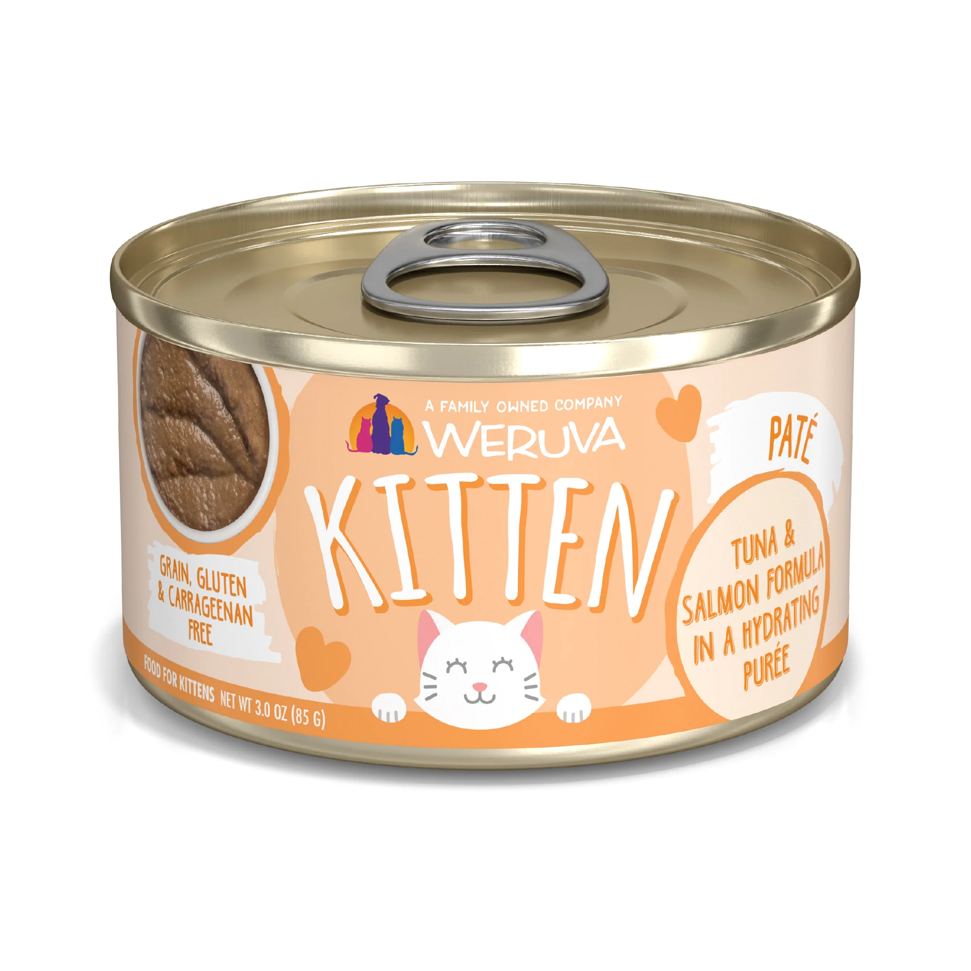 Weruva Classic Kitten 3oz Canned Cat food Tuna and Salmon - Image 1