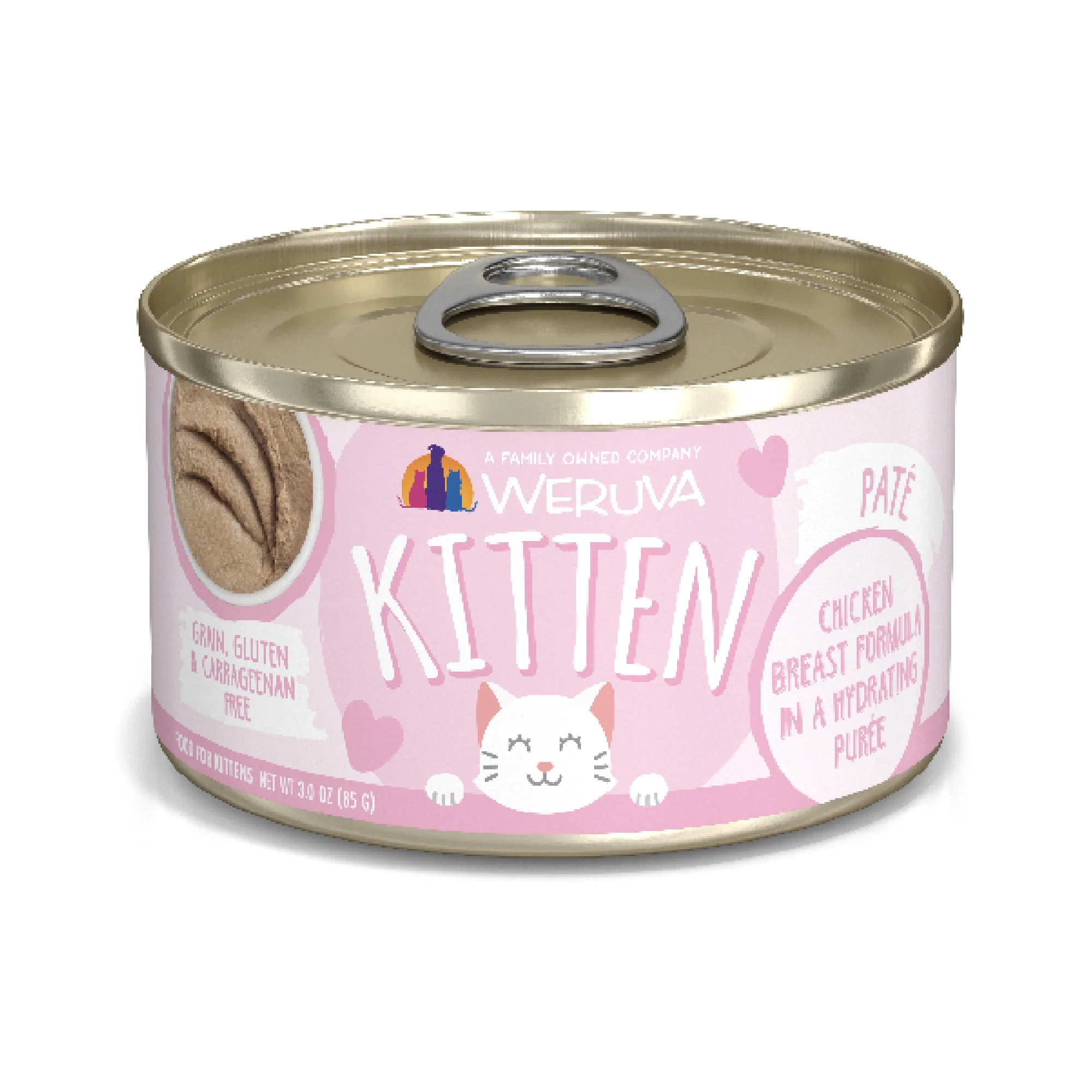 Weruva Classic Kitten 3oz Canned Cat food Chicken Puree - Image 1