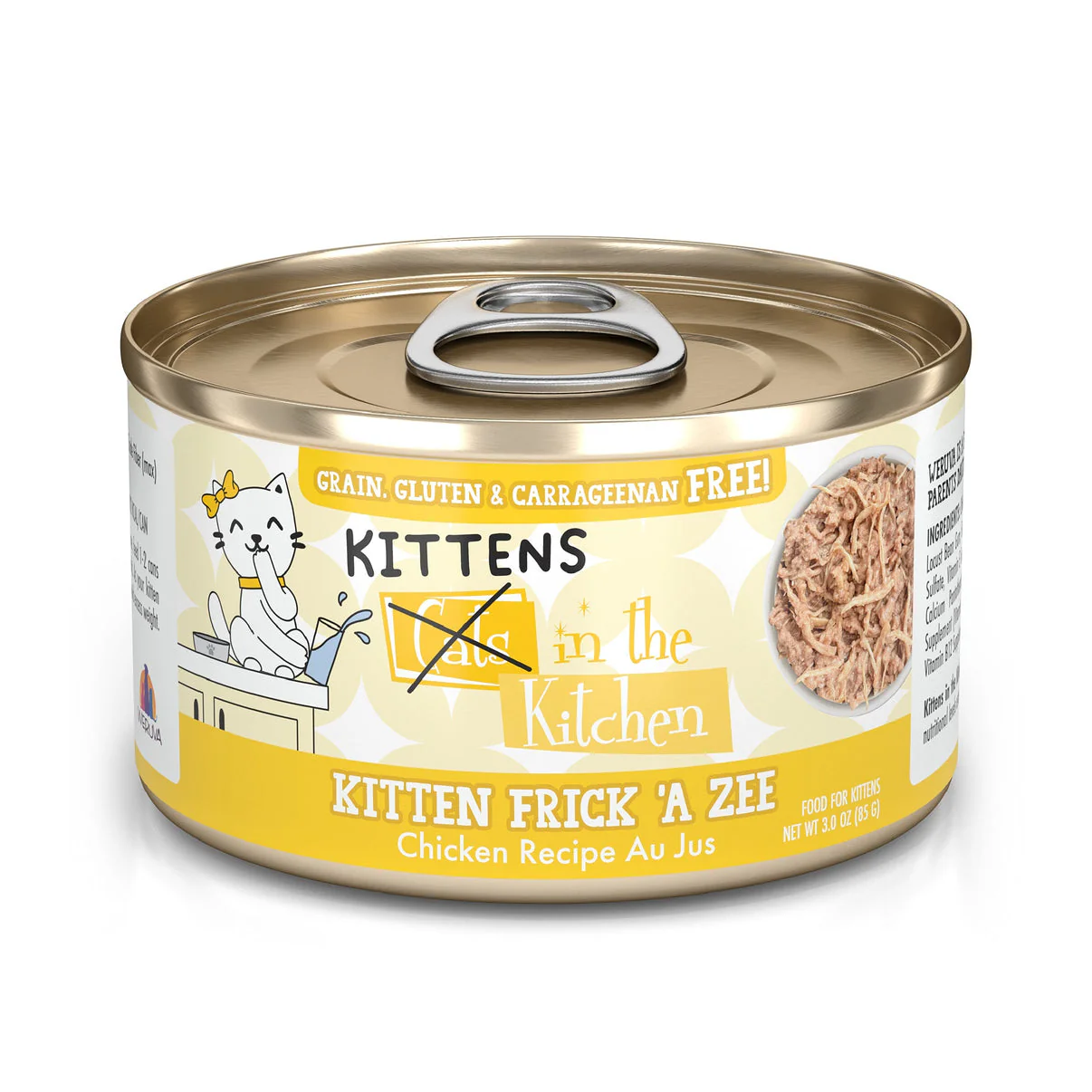 Weruva Cats in the Kitchen Kitten Canned Cat Food 3oz Frick a Zee Kitten - Image 1
