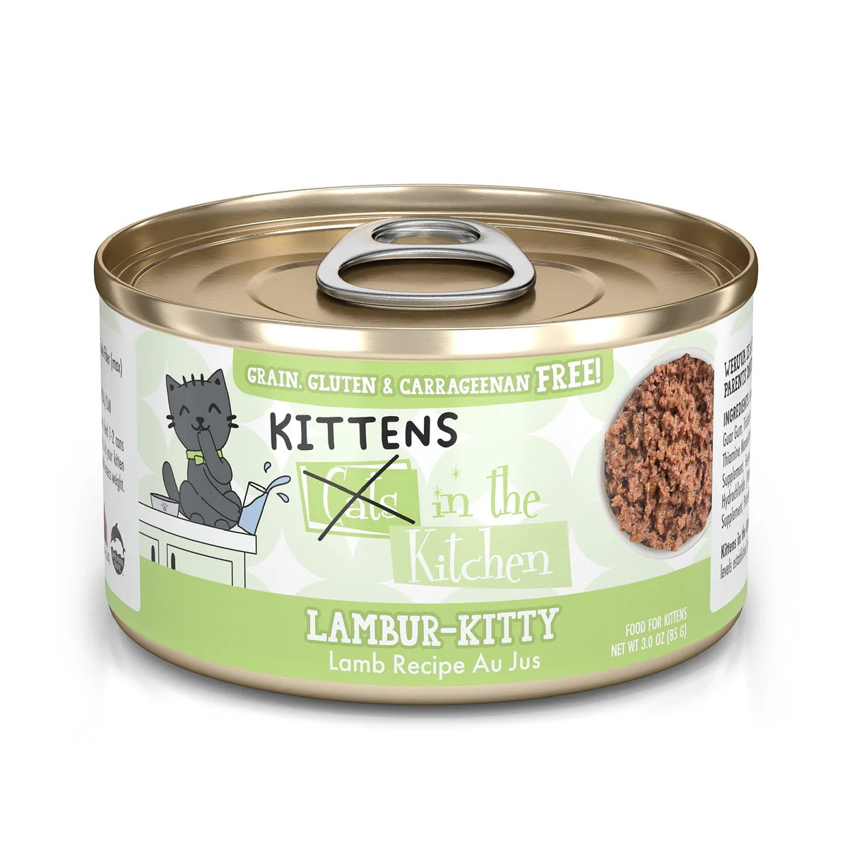 Weruva Cats in the Kitchen Kitten Canned Cat Food 3oz Lamburr Kitty Kitten - Image 1