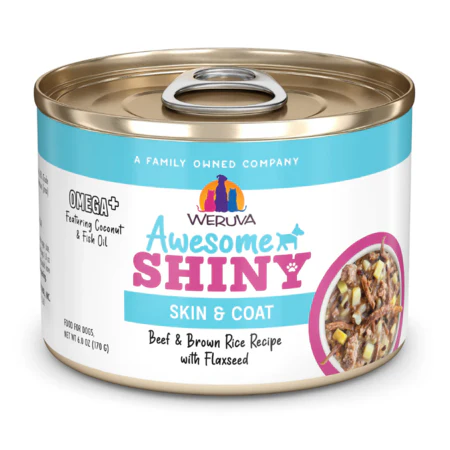 Weruva Dog Can Awesome Shiny Beef Rice 6 oz - Image 1
