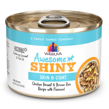 Weruva Dog Can Awesome Shiny Chicken Rice 6 oz - Image 1