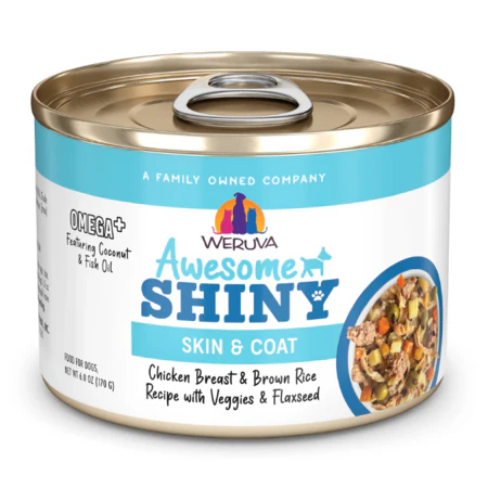 Weruva Dog Can Awesome Shiny Chicken Veggie 6 oz - Image 1