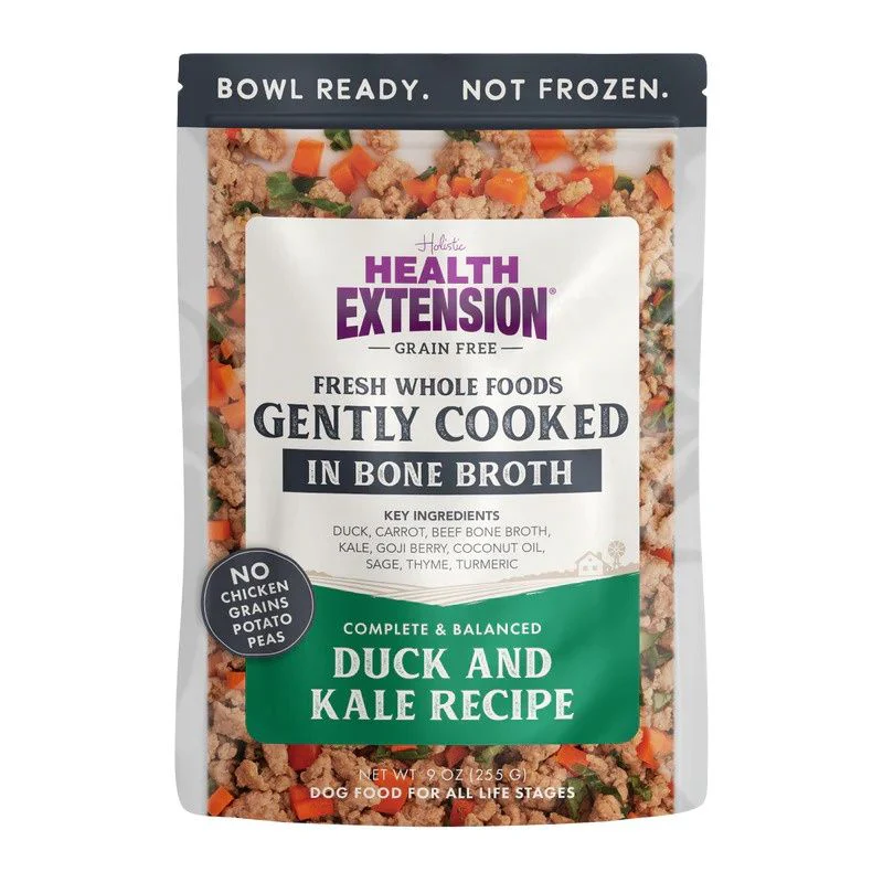 Health Extension Gently Cooked Duck And Kale Dog Food 9oz - Image 1