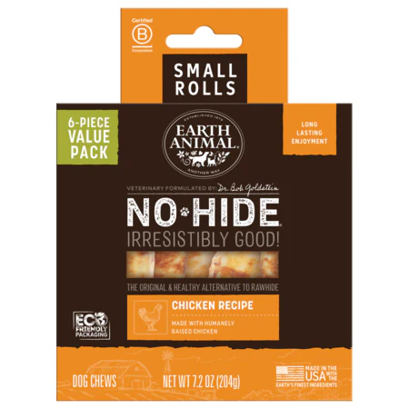 Earth Animal Dog Treat No Hide Rolls Value Box Small Chicken 6 Pk - Image 1