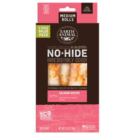 Earth Animal Dog Treat No Hide Rolls Value Box Medium Salmon 3 Pk - Image 1