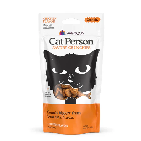 Weruva Cat Treat Cat Person Crunchies Chicken 2 oz