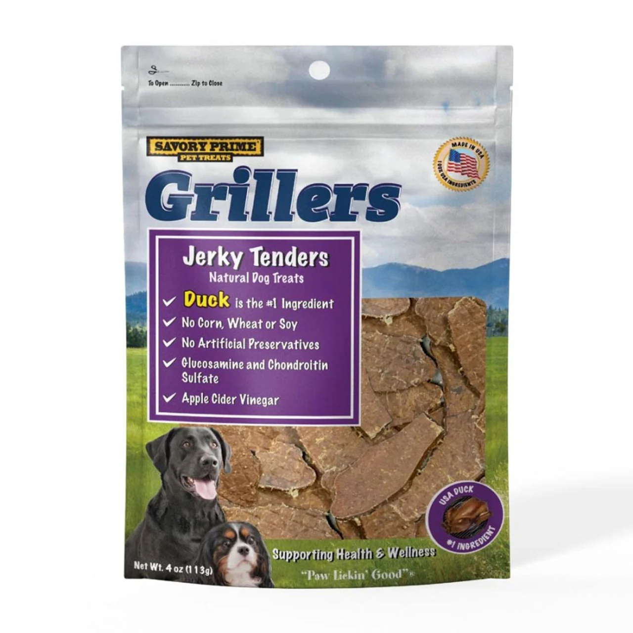 Savory Prime Grillers 4oz Duck - Image 1