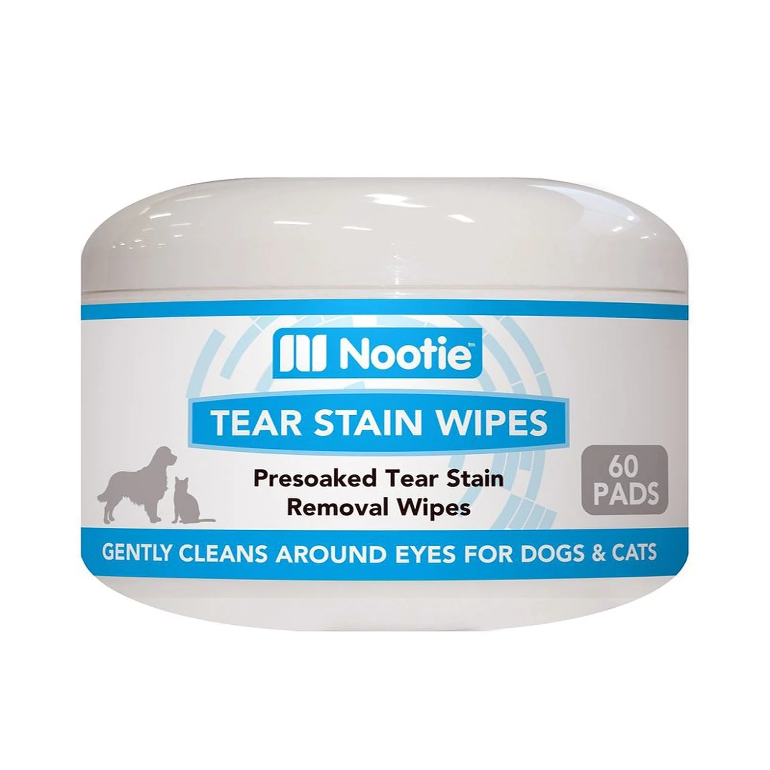 Nootie Dog Wipe Tear Stain Aloe 60ct - Image 1