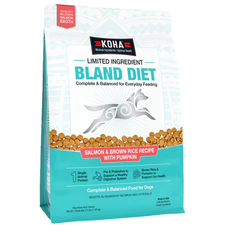 Koha Dog Limited Ingredient Bland Diet Salmon & Brown Rice Dry Dog Food 3.5lbs - Image 1