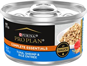 Pro Plan Savor Tuna, Shrimp & Rice Entre Adult Canned Cat Food, 3 oz. () - Image 1