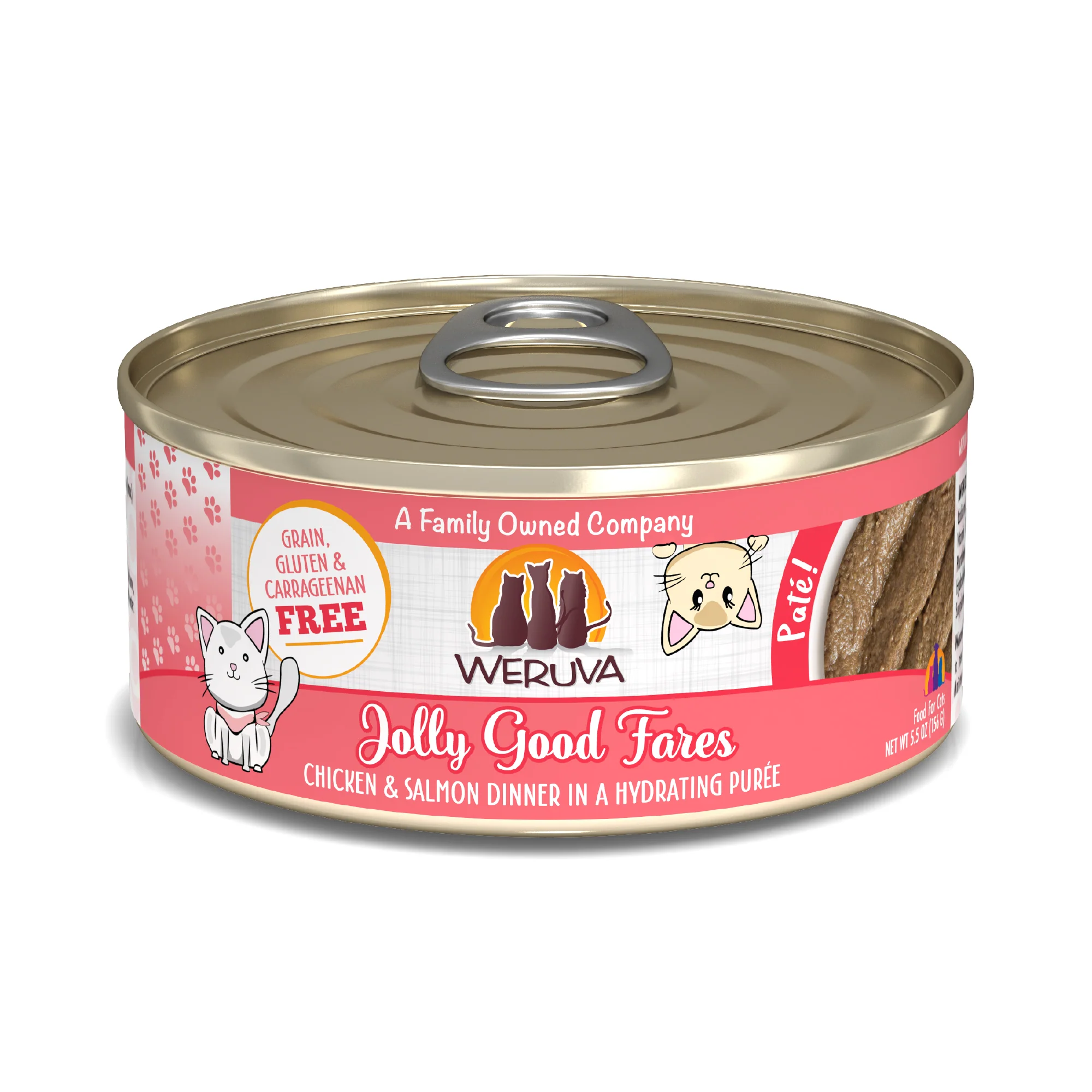 Weruva Pate 3oz Canned Cat food Jolly Good Fares - Image 1