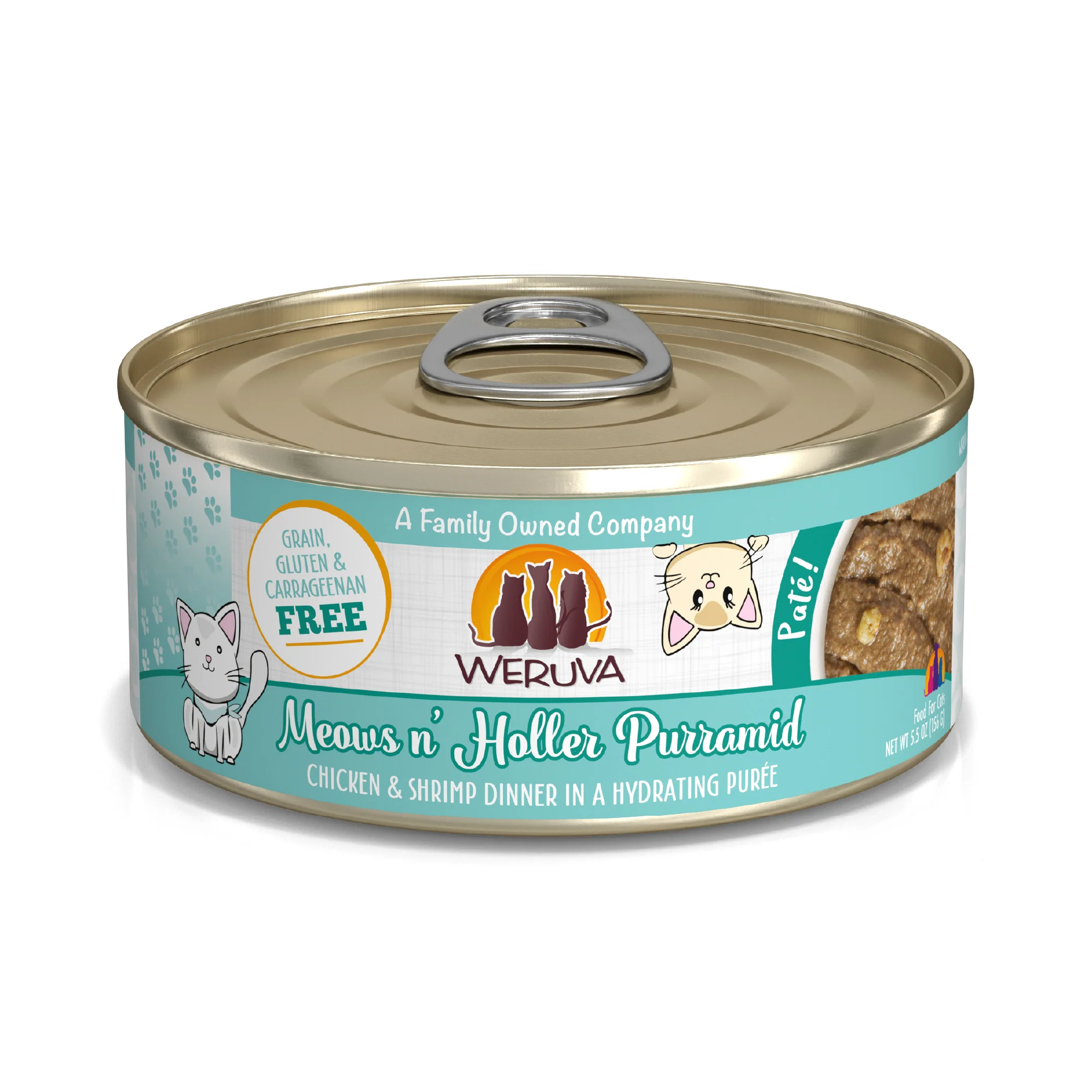 Weruva Pate 5.5oz Canned Cat food Meows and Holler - Image 1