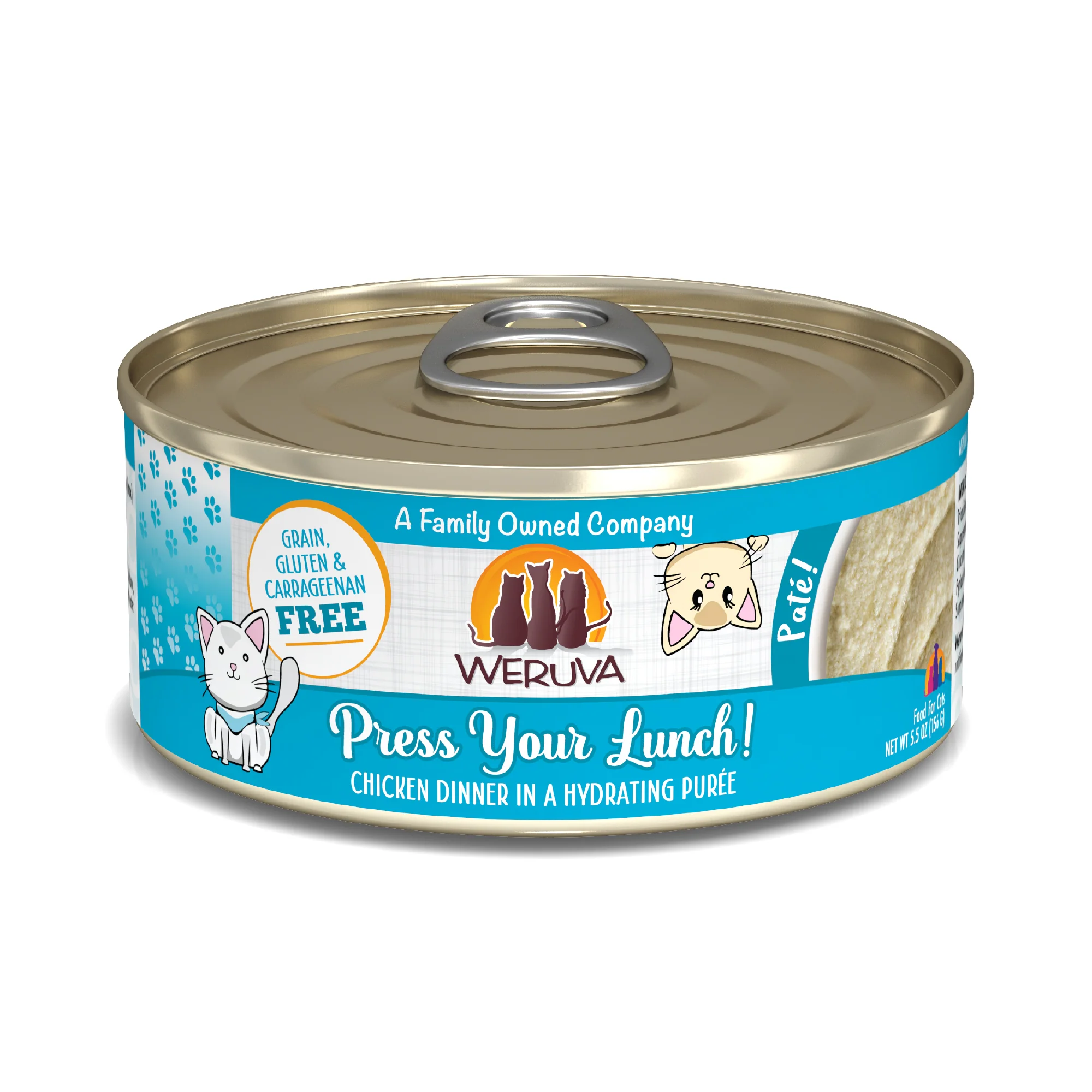 Weruva Pate 5.5oz Canned Cat food Press Your Lunch - Image 1