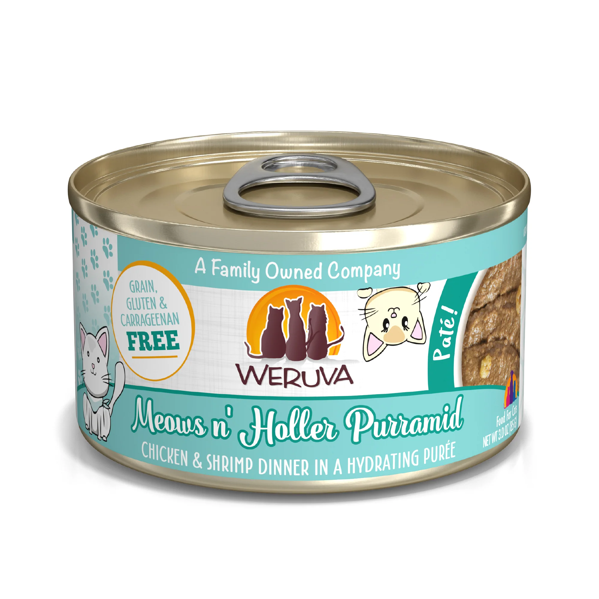 Weruva Pate 3oz Canned Cat food Meow and Holler - Image 1
