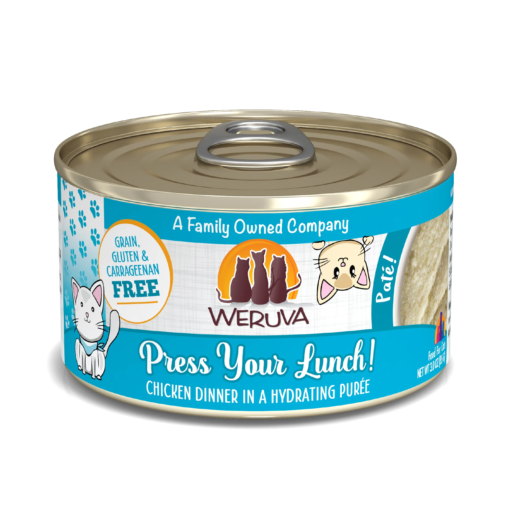 Weruva Pate 3oz Canned Cat food Press Your Lunch - Image 1