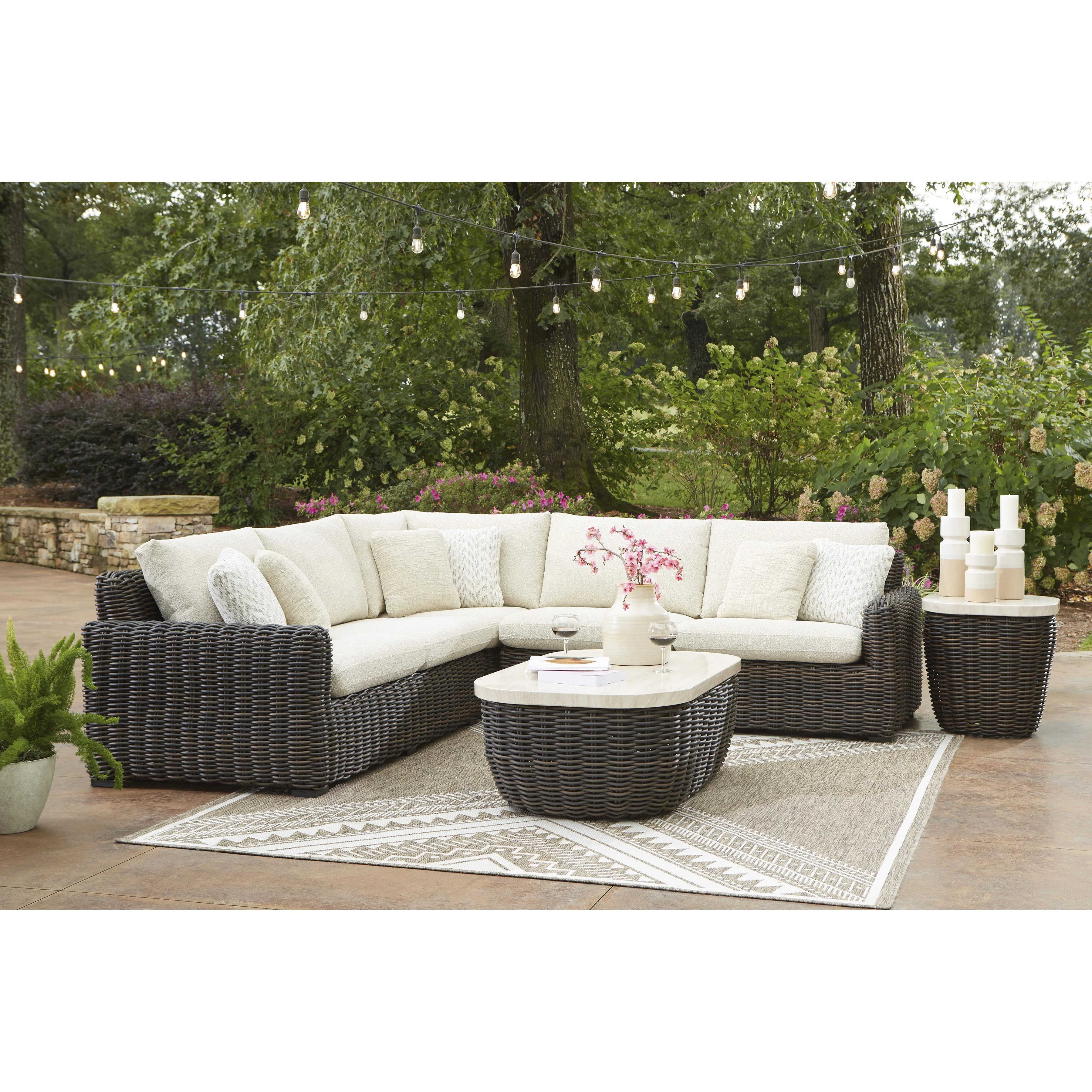 Signature Design by Ashley Kimora P711P1 3 pc Outdoor Sectional - Image 2
