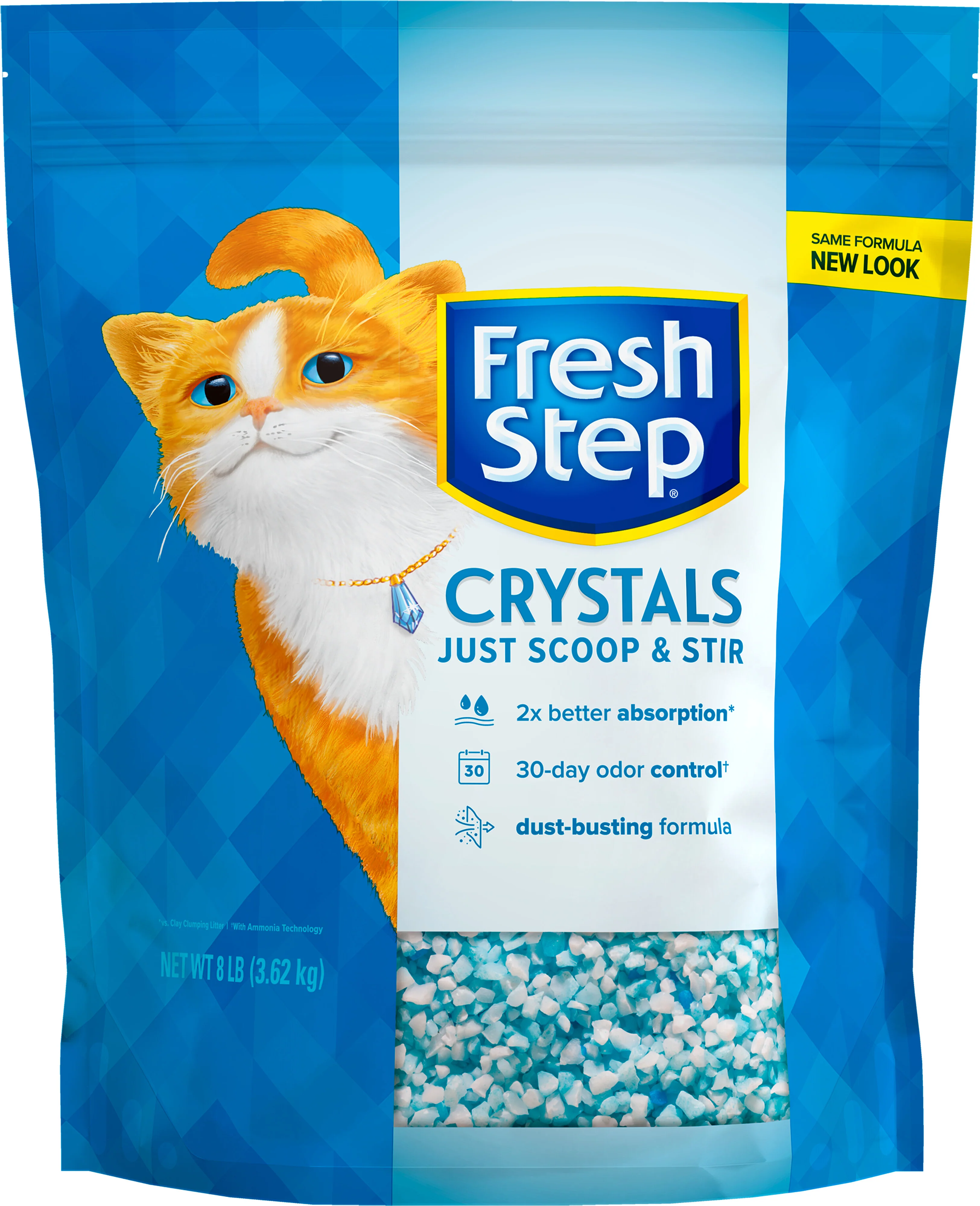 Fresh Step Crystals Premium Cat Litter Scented 8lb - Image 1