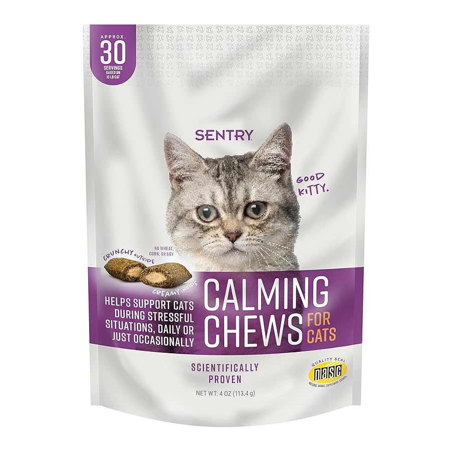 Sentry Calming Chews for Cats 4oz - Image 1